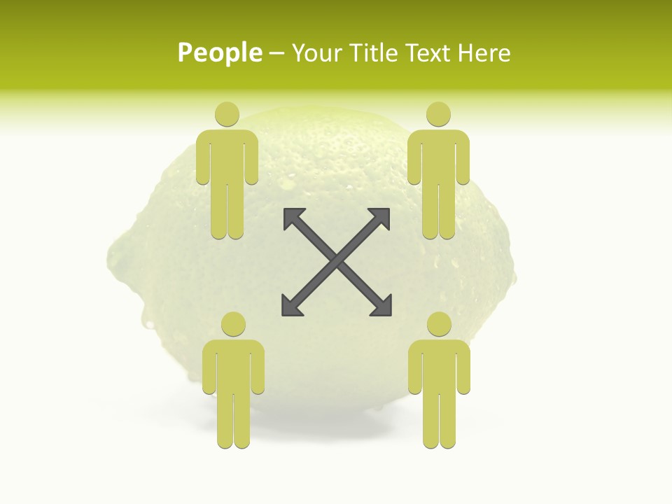 Yellow Close Isolated PowerPoint Template