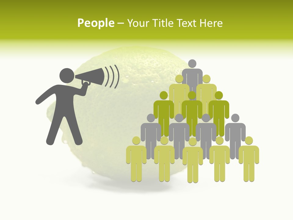 Yellow Close Isolated PowerPoint Template