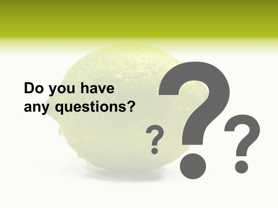 Yellow Close Isolated PowerPoint Template