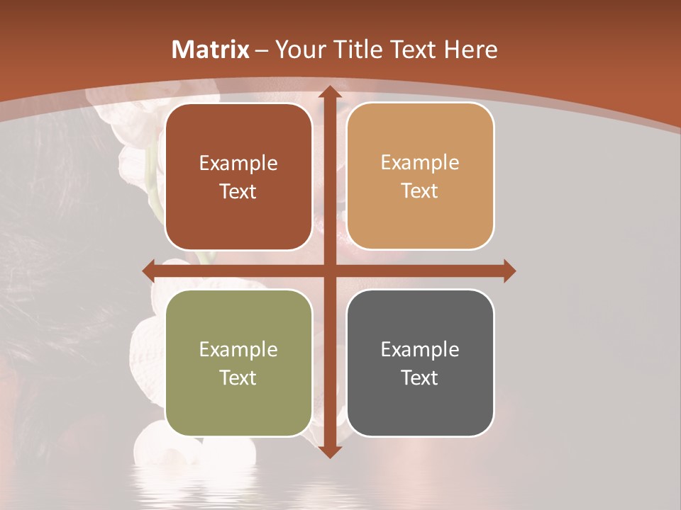 Attractive Orchid Hair PowerPoint Template