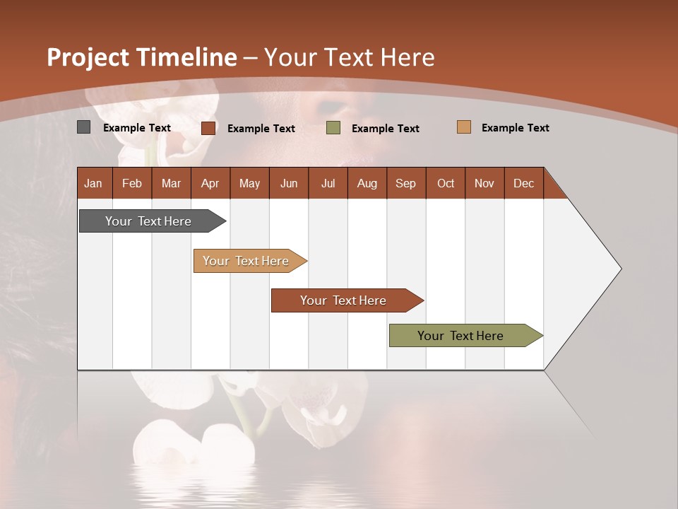 Attractive Orchid Hair PowerPoint Template
