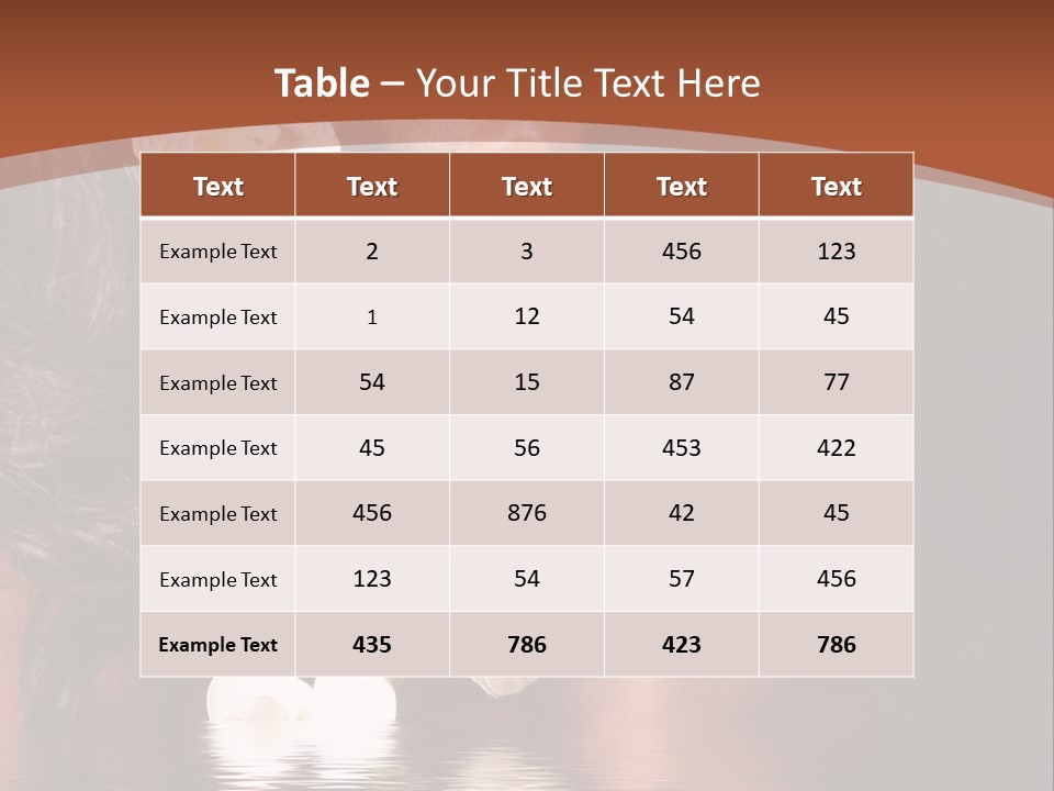 Attractive Orchid Hair PowerPoint Template