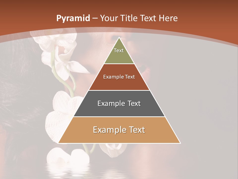 Attractive Orchid Hair PowerPoint Template