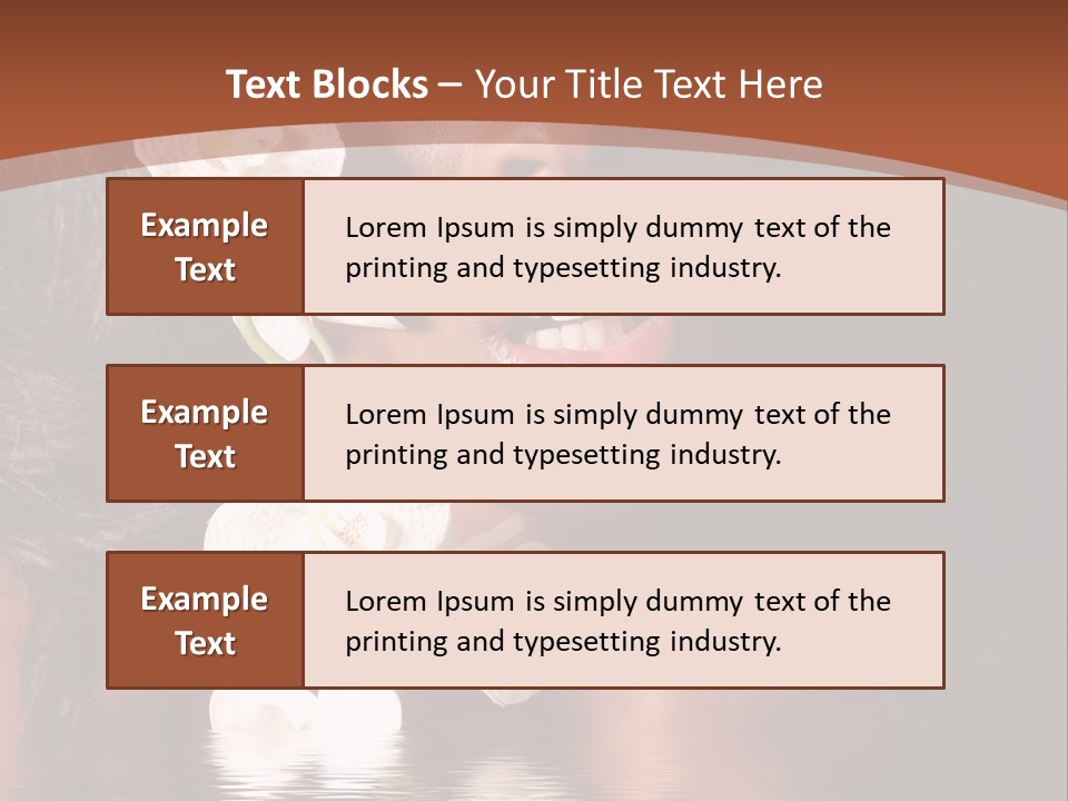 Attractive Orchid Hair PowerPoint Template