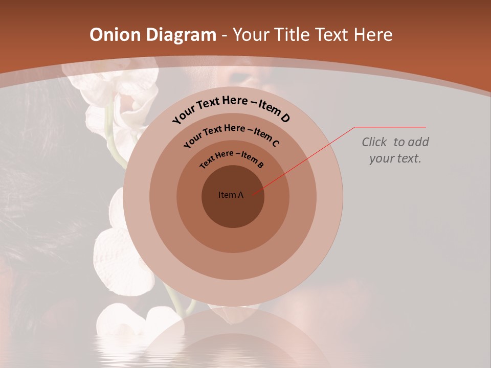 Attractive Orchid Hair PowerPoint Template