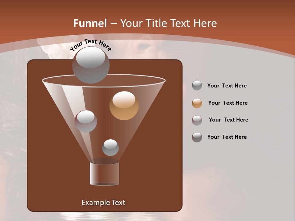 Attractive Orchid Hair PowerPoint Template