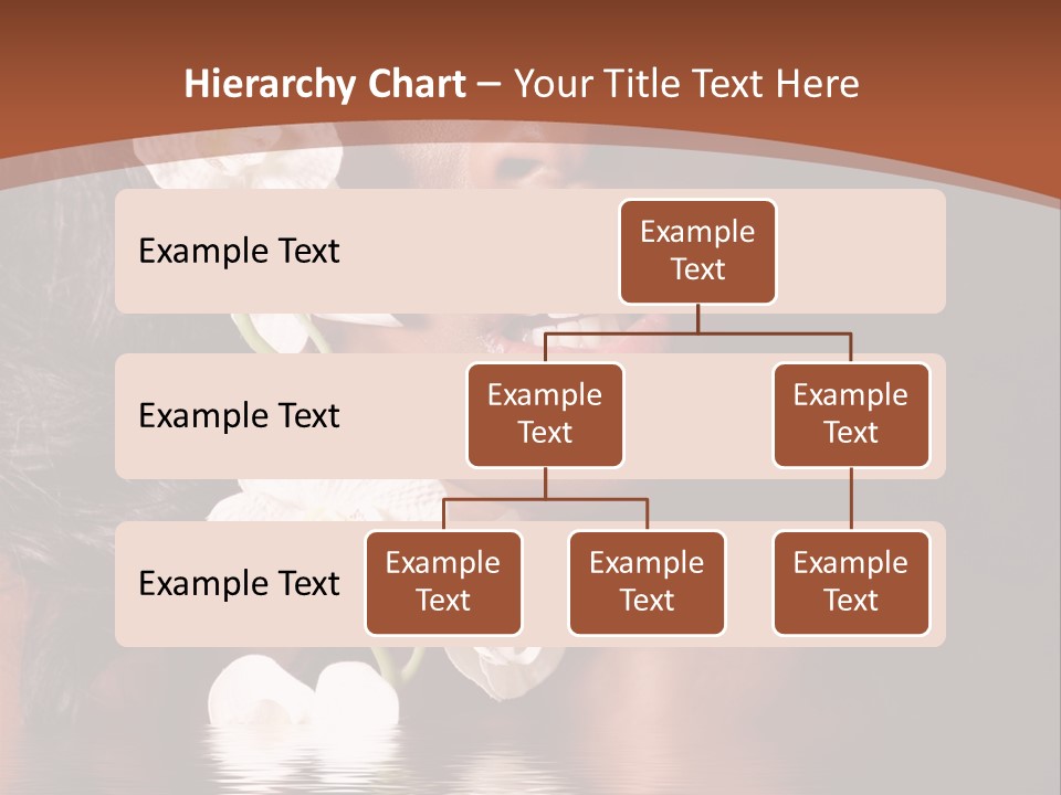 Attractive Orchid Hair PowerPoint Template