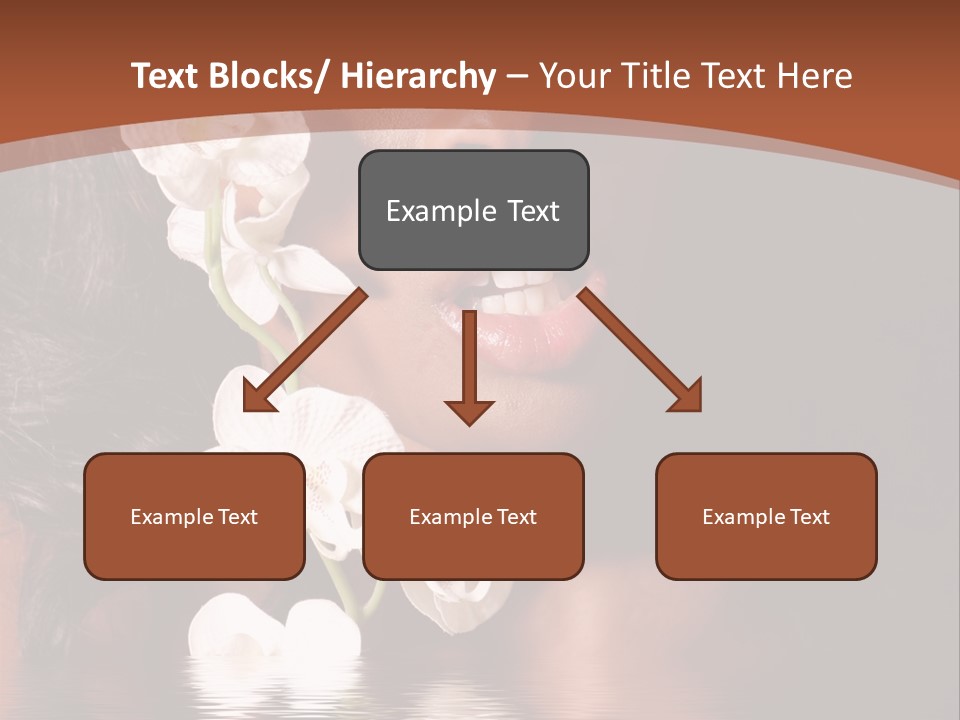 Attractive Orchid Hair PowerPoint Template