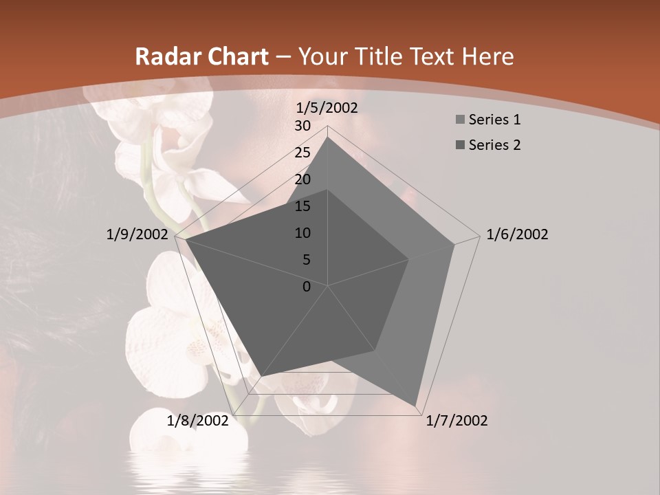 Attractive Orchid Hair PowerPoint Template