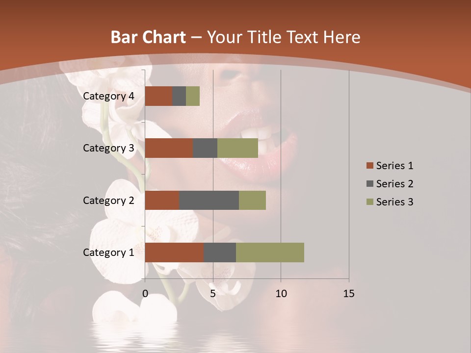 Attractive Orchid Hair PowerPoint Template