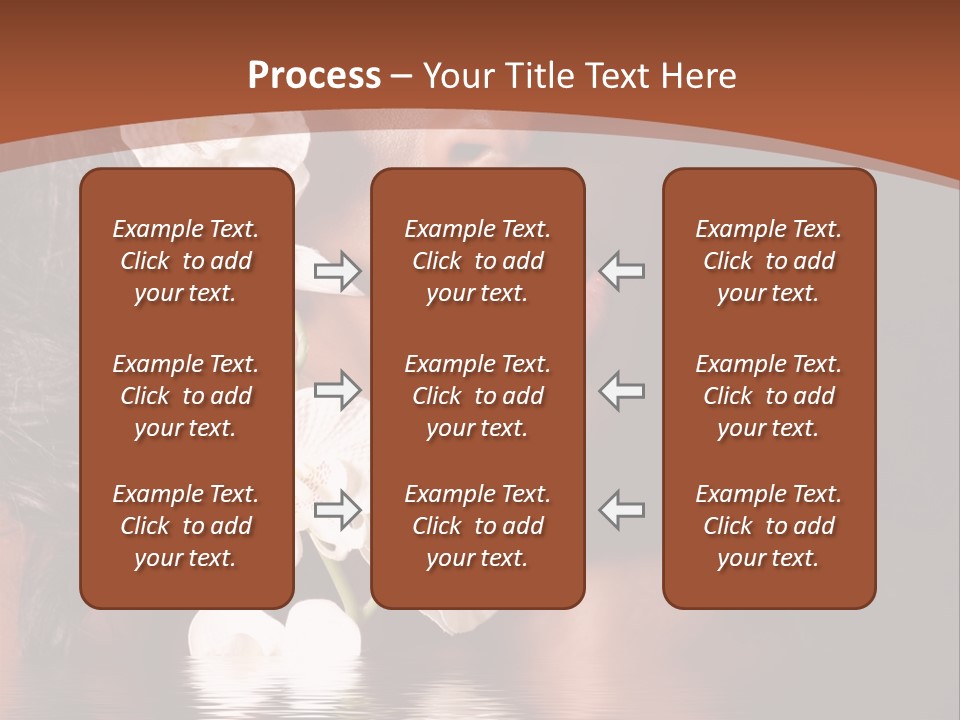 Attractive Orchid Hair PowerPoint Template