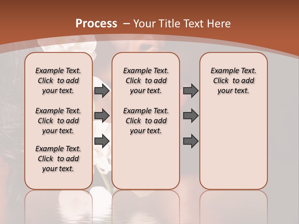Attractive Orchid Hair PowerPoint Template