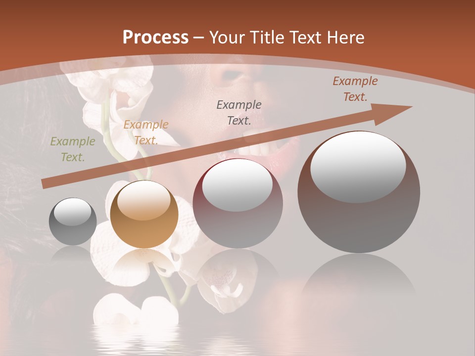 Attractive Orchid Hair PowerPoint Template