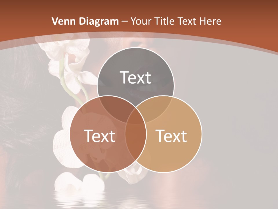 Attractive Orchid Hair PowerPoint Template