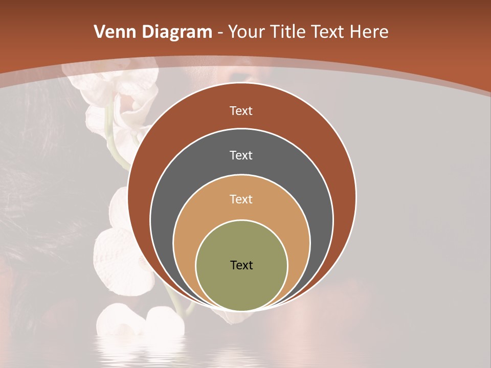 Attractive Orchid Hair PowerPoint Template