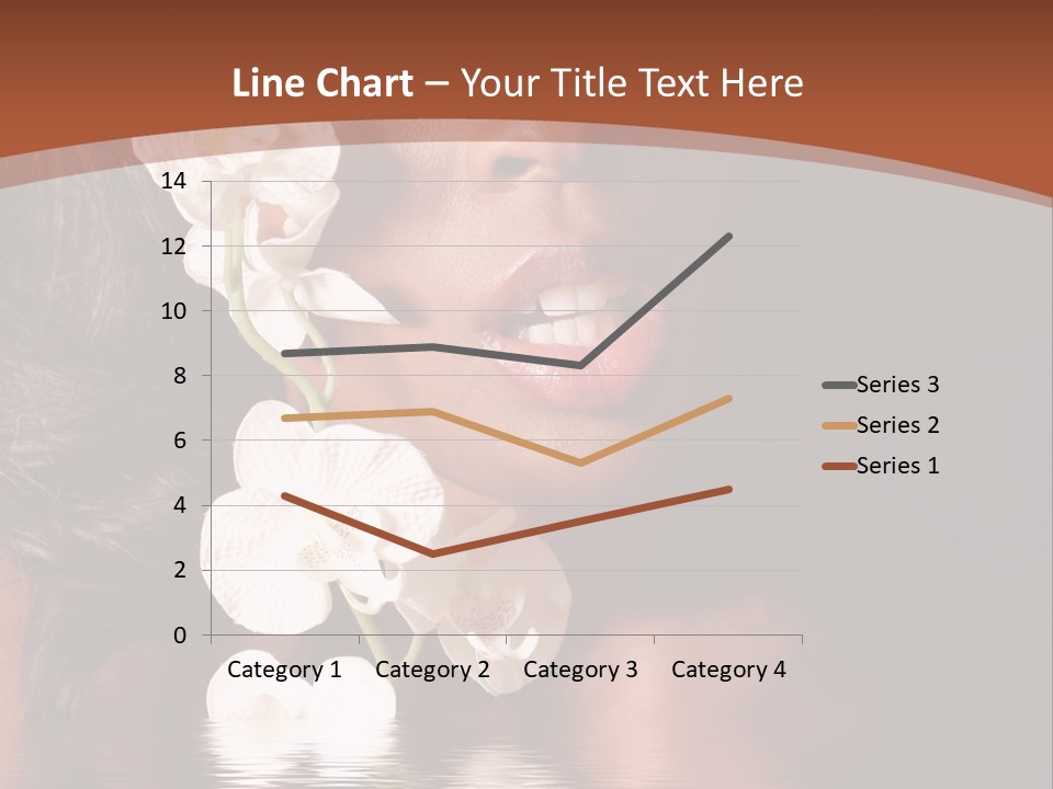 Attractive Orchid Hair PowerPoint Template