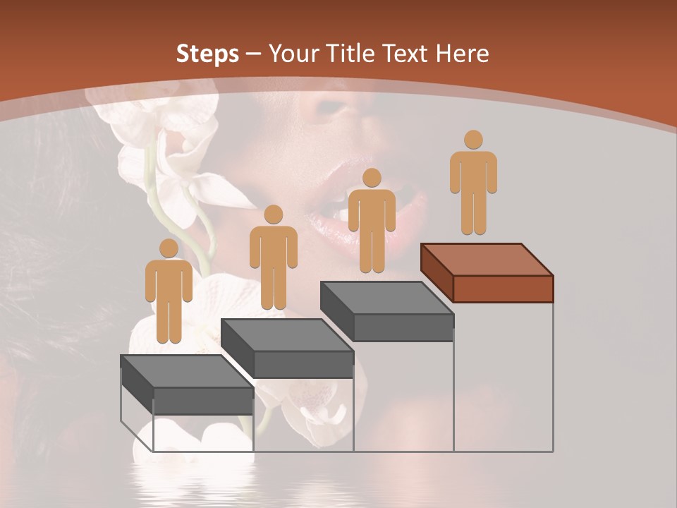 Attractive Orchid Hair PowerPoint Template