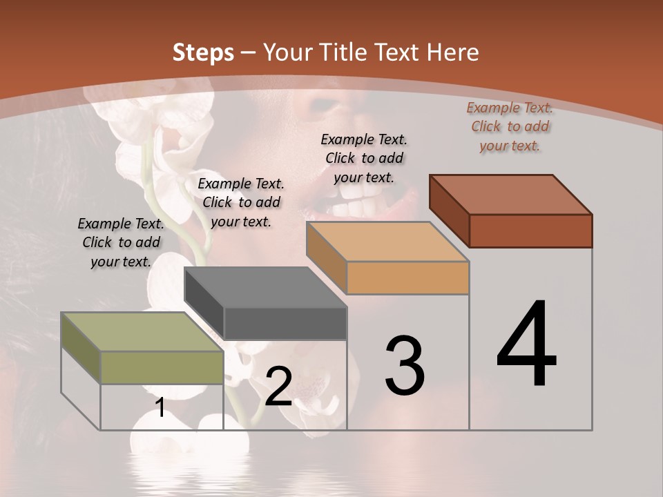 Attractive Orchid Hair PowerPoint Template