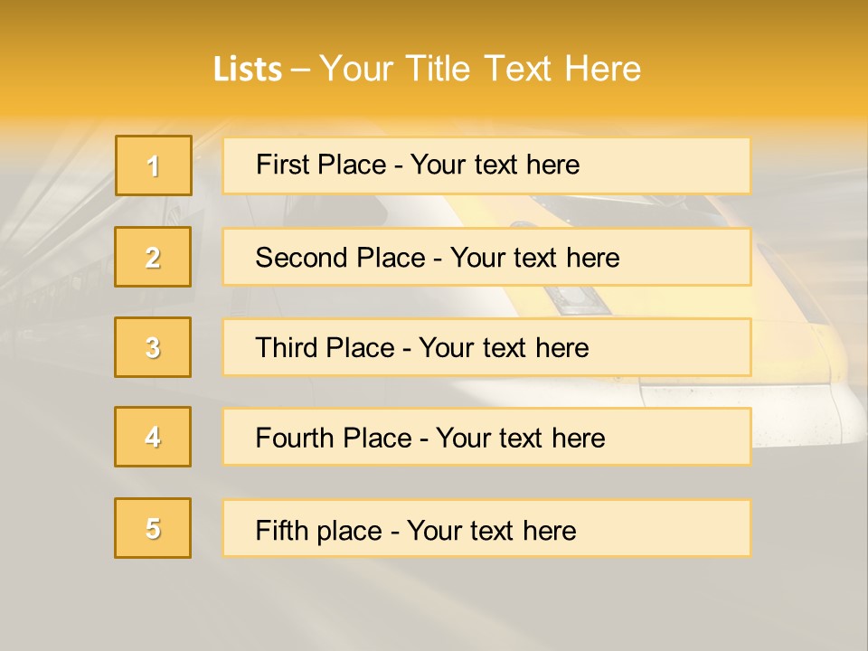 Business Diesel Railway PowerPoint Template