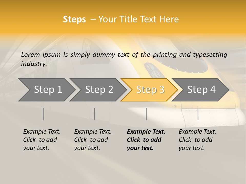Business Diesel Railway PowerPoint Template