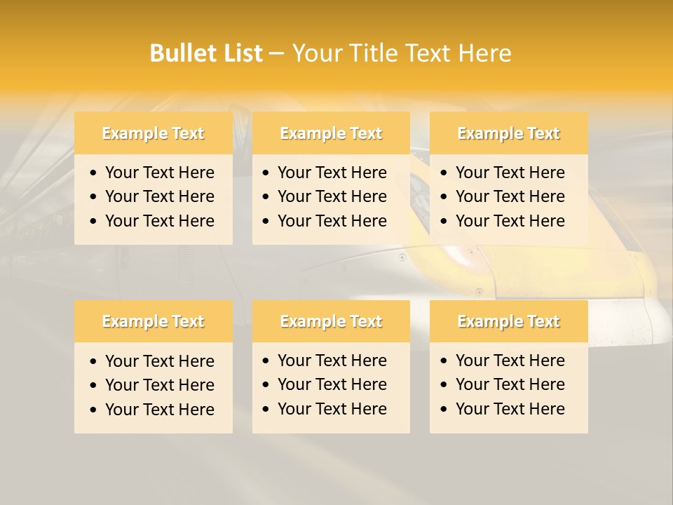 Business Diesel Railway PowerPoint Template