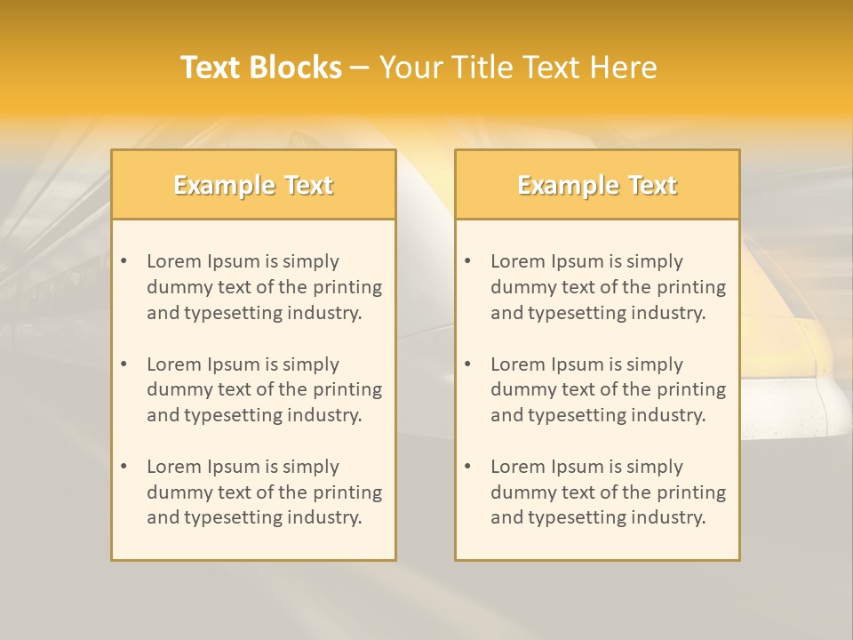 Business Diesel Railway PowerPoint Template