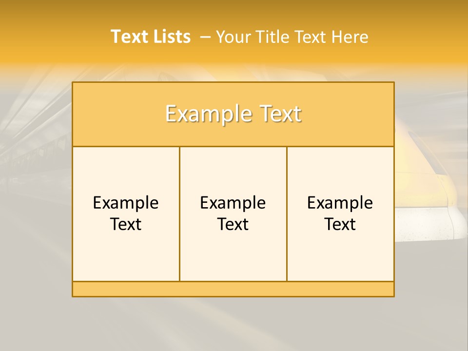 Business Diesel Railway PowerPoint Template