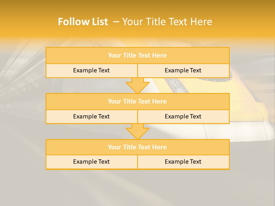 Business Diesel Railway PowerPoint Template