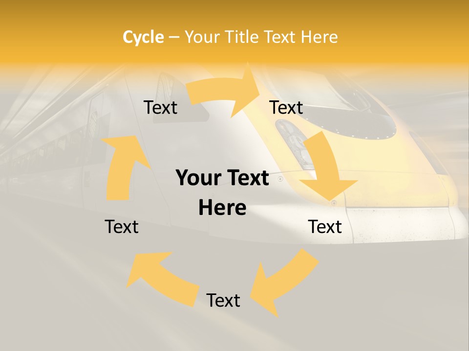 Business Diesel Railway PowerPoint Template