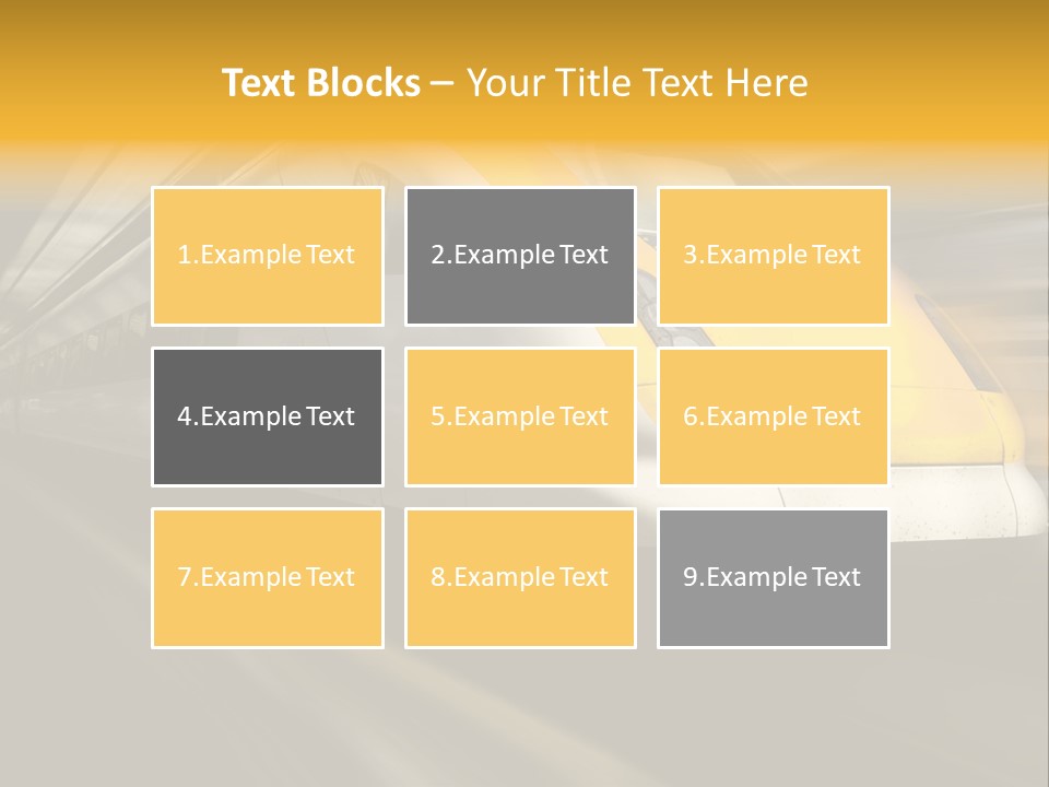 Business Diesel Railway PowerPoint Template