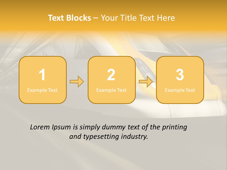 Business Diesel Railway PowerPoint Template