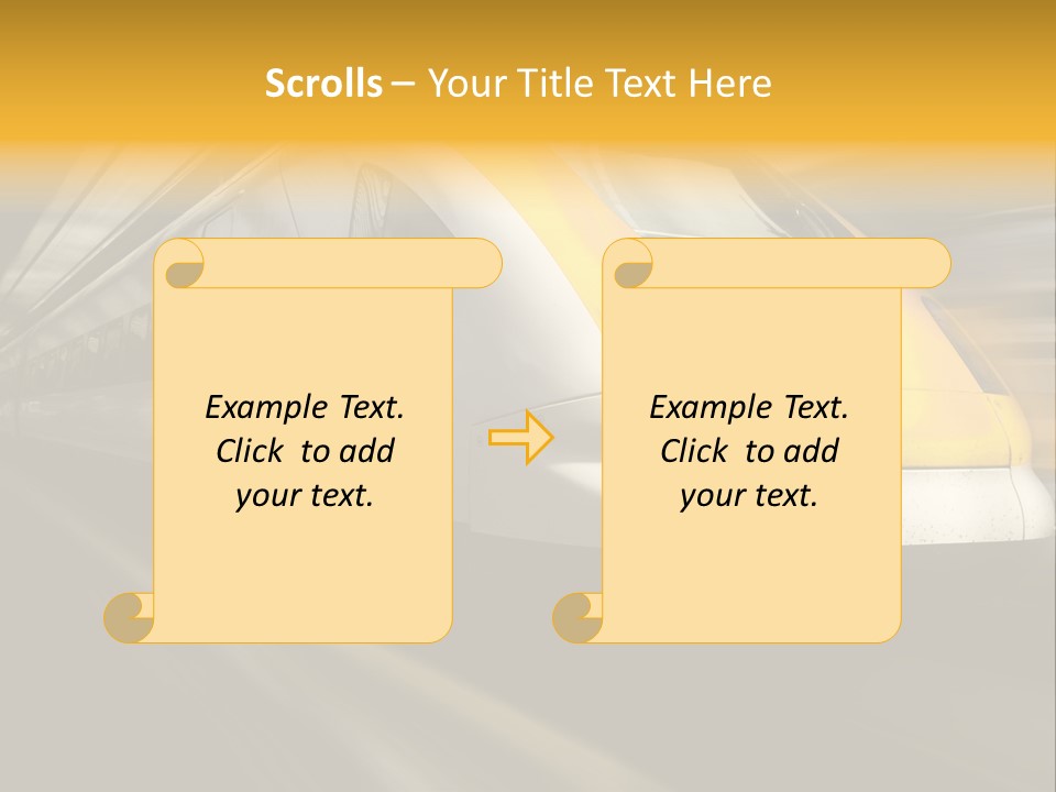 Business Diesel Railway PowerPoint Template