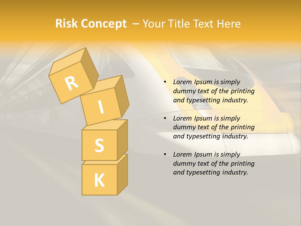 Business Diesel Railway PowerPoint Template