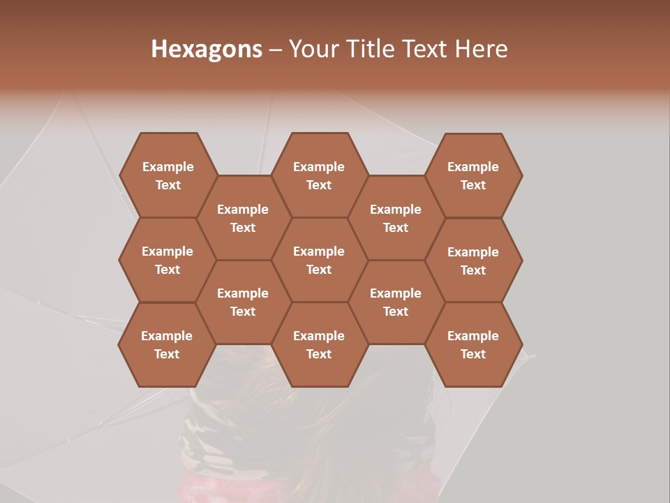 Black Cosmetic Umbrella PowerPoint Template