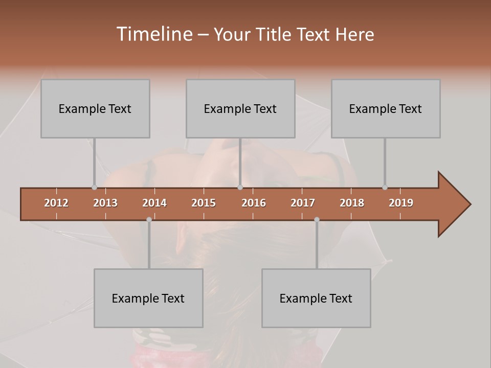 Black Cosmetic Umbrella PowerPoint Template