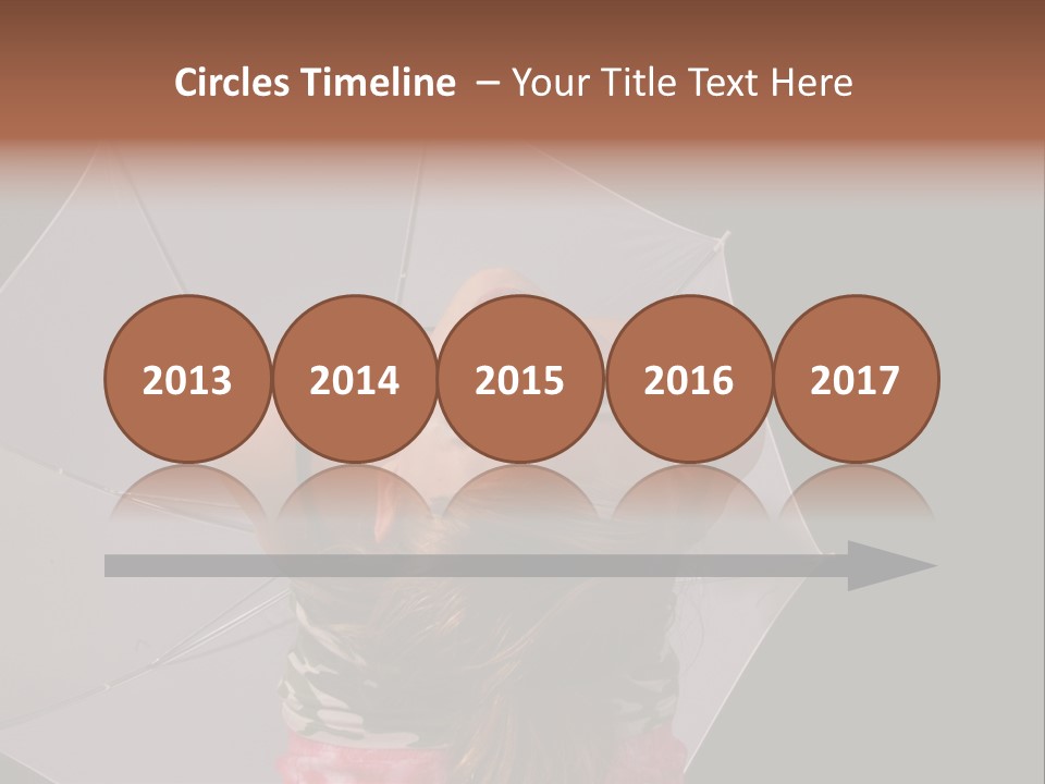 Black Cosmetic Umbrella PowerPoint Template