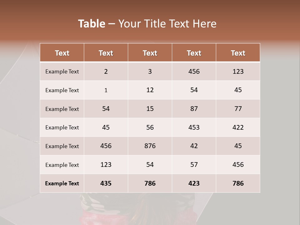 Black Cosmetic Umbrella PowerPoint Template