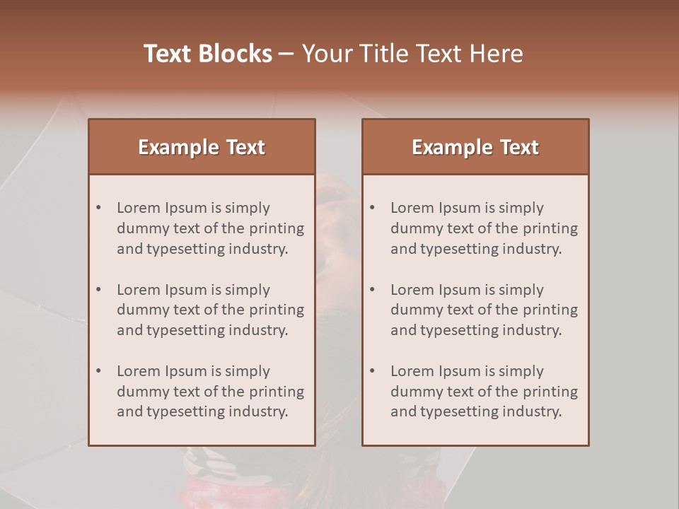 Black Cosmetic Umbrella PowerPoint Template