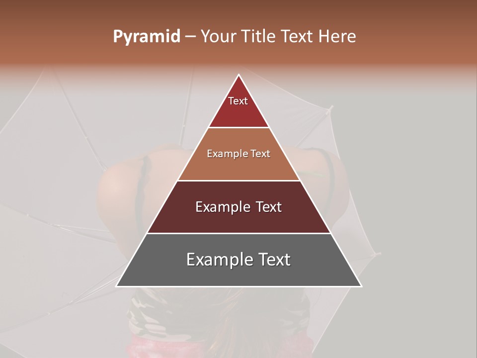 Black Cosmetic Umbrella PowerPoint Template