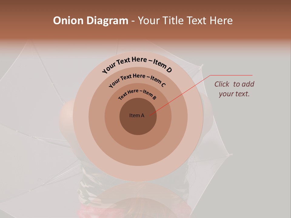 Black Cosmetic Umbrella PowerPoint Template