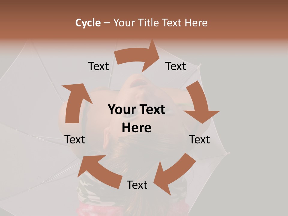 Black Cosmetic Umbrella PowerPoint Template