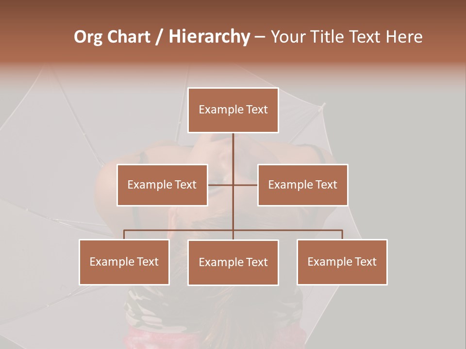 Black Cosmetic Umbrella PowerPoint Template