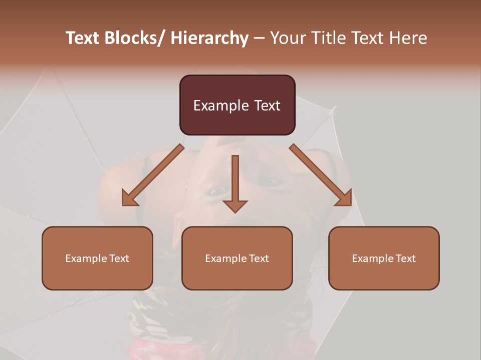 Black Cosmetic Umbrella PowerPoint Template