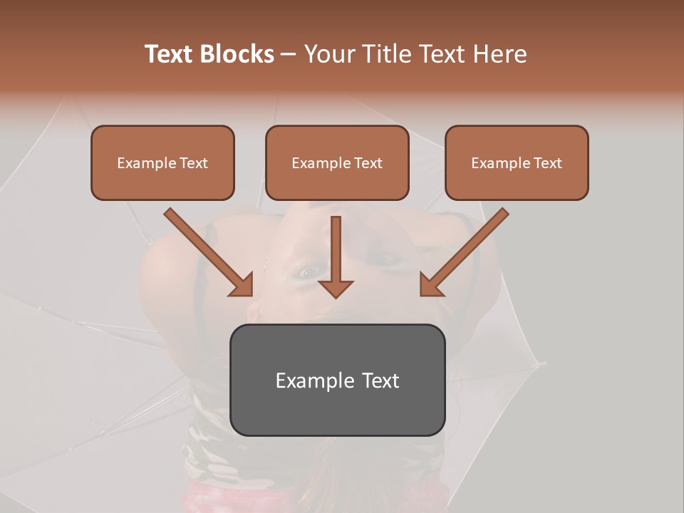 Black Cosmetic Umbrella PowerPoint Template