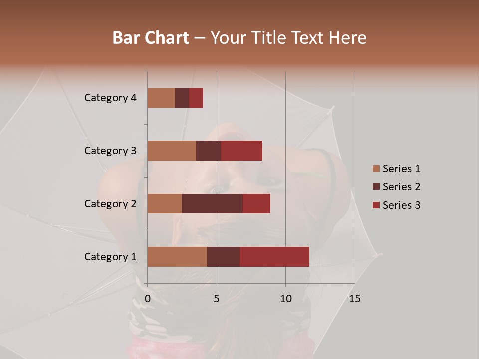 Black Cosmetic Umbrella PowerPoint Template