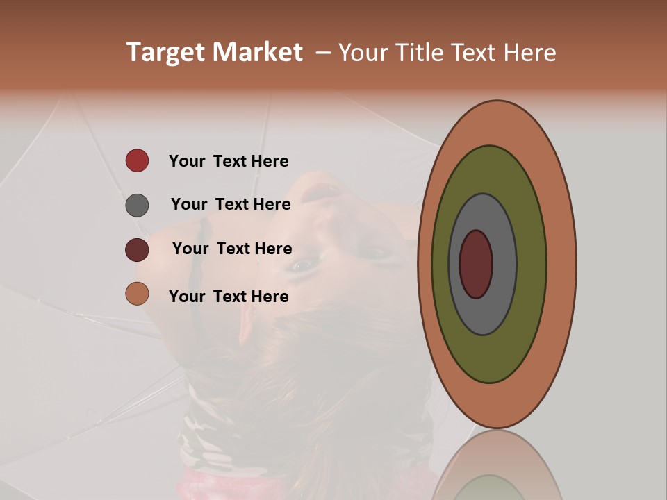 Black Cosmetic Umbrella PowerPoint Template