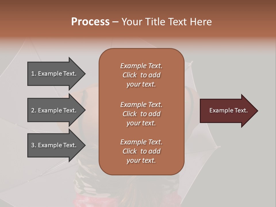Black Cosmetic Umbrella PowerPoint Template