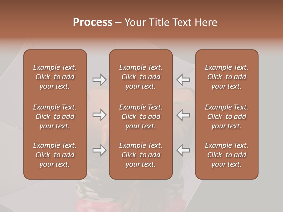 Black Cosmetic Umbrella PowerPoint Template