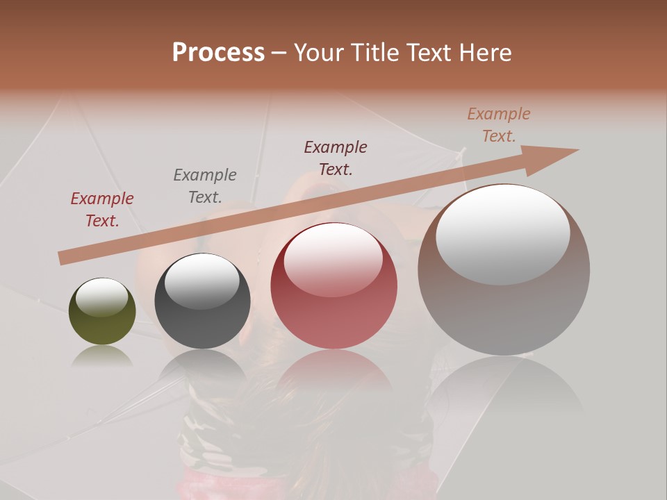 Black Cosmetic Umbrella PowerPoint Template