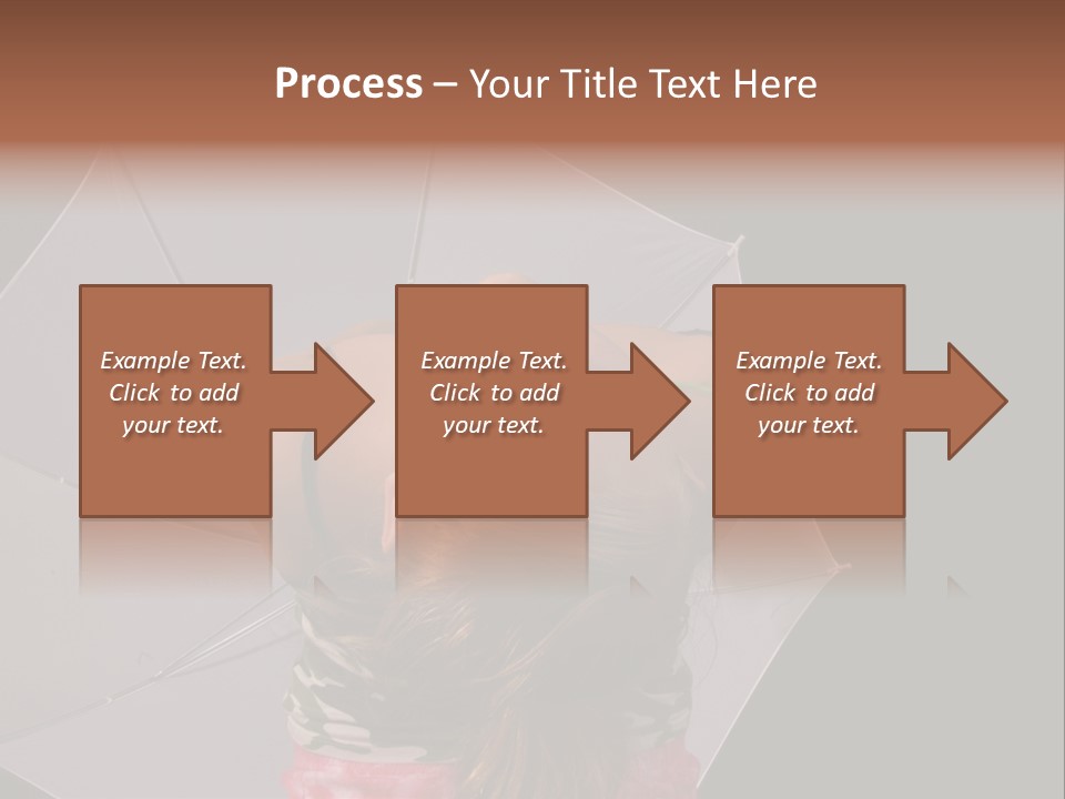 Black Cosmetic Umbrella PowerPoint Template